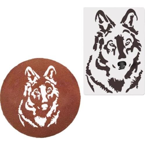 1pc 18*26cm Wolf Cake Stencil DIY Wall Layering Painting Template Decor Scrapbooking Embossing Supplies Reusable