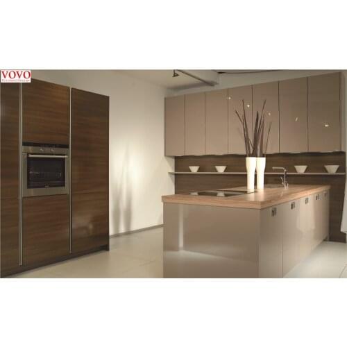 18mm wood grain uv kitchen cabinet