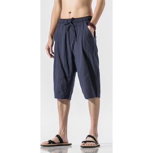 Streetwear 2021 New Mens Shorts Fitness Casual Drawstring Short Pants High Quality Knee Length Shorts Mens Hip Hop Shorts