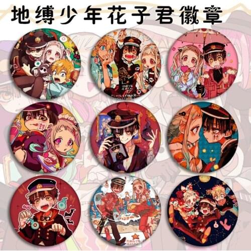 1pc 58mm Toilet-Bound Hanako-kun Yugi Amane Nene Yashiro Acrylic badges Icons