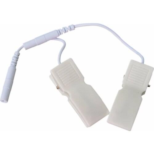 10Pairs/Pack Beast & Ear Clip Electrode Lead Wires Cable Pin 2.5mm For Electrotherapy Massager TENS Lead Wire