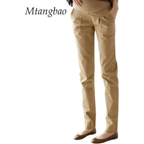 2021 S-XL Long Cotton Cascul Maternity Pants for Pregnant Women Harem Pants Elastic Pregnancy Clothes Slim Maternity Pant