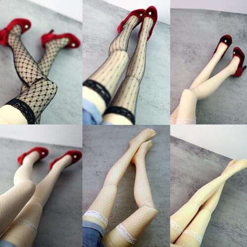 BJD accessories Long-leg netted socks, lace stockings for 1/6 1/4 1/3 BJD DD SD MOSD YOSD Doll Girls gift