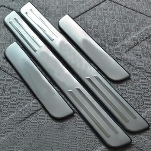 Car-covers stainless steel Scuff Plate/Door Sill fit for 2006 2007 2008 2009 Mazda 3 Car styling With logo