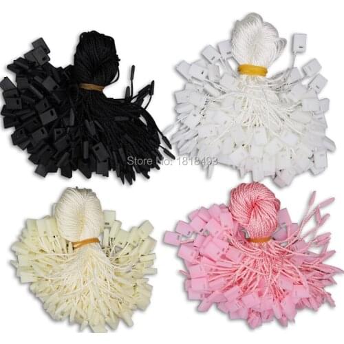 Free Shipping Tag Sling/exquisite clothing string buckle/string seal/tag cords/garment bag hang tag sling 1000 pcs a lot