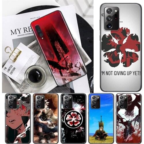 Hot Anime Black Clover For Samsung A72 A52 A02 S A32 A12 A42 A51 A91 A81 A71 A41 A31 A21 S A11 A01 A03 Core UW Phone Case