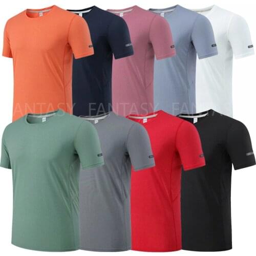 Mens Running T-shirts, Quick Dry Compression Sport T-shirts, Fitness Gym Running shirts, Soccer Shirts Mens Jersey Sportwear