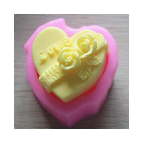 Soap mold/handmade soap mold/silicone mold/soap die/candle die love roses