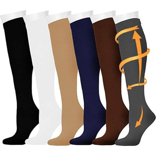 Compression Stockings Men Women Hiking Running Socks Varicose Vein Pregnancy Swollen Knee High Marathon Sports Socks