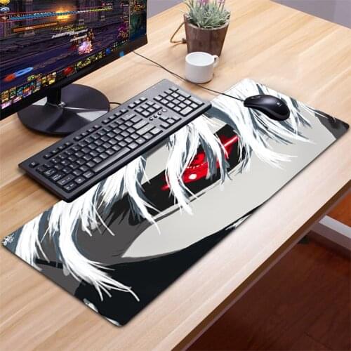 Japanese Anime Tokyo Ghoul Mousepad Anime Gamer Gaming Mouse Pad Computer Accessories Varmilo Keyboard Laptop Speed LOL Desk Mat