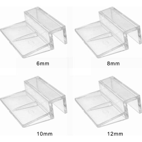 10 Pcs 6mm/8mm/10mm Fish Tank Acrylic Clips Aquarium Lid Cover Support Holder Bracket Clamp Stand Aquarium Supply dropship