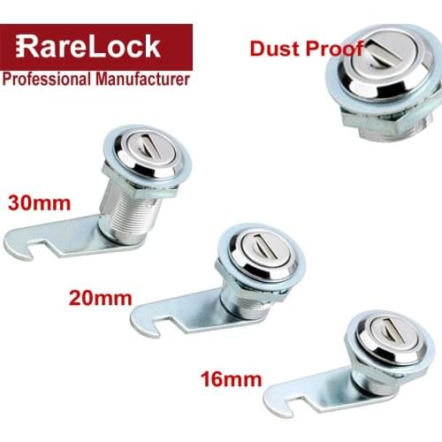 Cam Lock with Dust Water Proof 16 20 30mm for Outdoor Mailbox File Cabinet Tool Box Locker Furniture Hardware Rarelock MX06 G