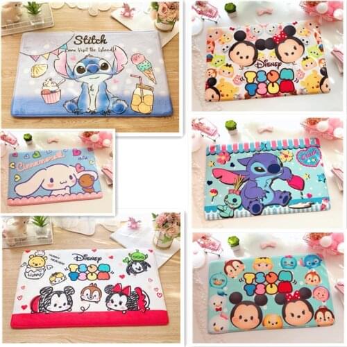 Mickey Minnie Star Baby Series Cartoon non-slip carpet bathroom bedroom Entrance Foot pad Home child Room decoration carpet