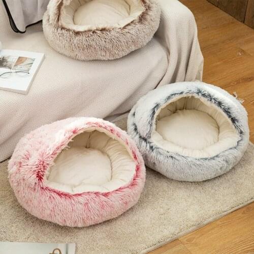 New Super Soft Breathable Semi-Closed Pet Bed Kennel Winter Warm Sleeping Bag For Small Large Portable Pets Mat Dog Cat Supplies