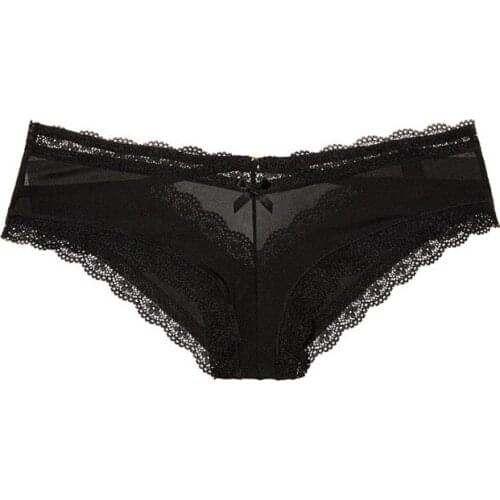 New ladies summer sexy cutout panties Ice silk, Three in a box refreshing, comfortable , decorated with rhinestones,Lace panties