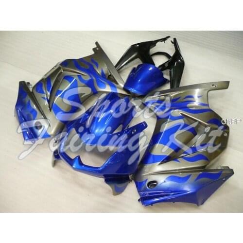 Fairings for Kawasaki Zx250r 2008 - 2014 Blue Silver Frame Full Body Kits EX250 2009 Full Body Kits EX250 2008