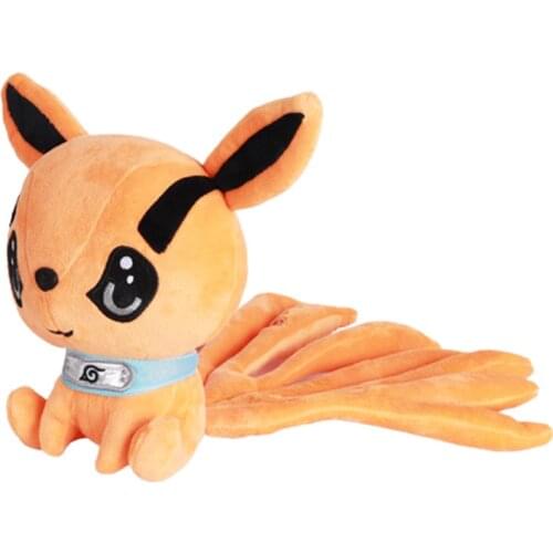 NARUTO Plush Kyuubi Kurama Anime Plushie Movies TV PP Cotton Lovely Kawaii Doll Toys Kids Gift 25CM