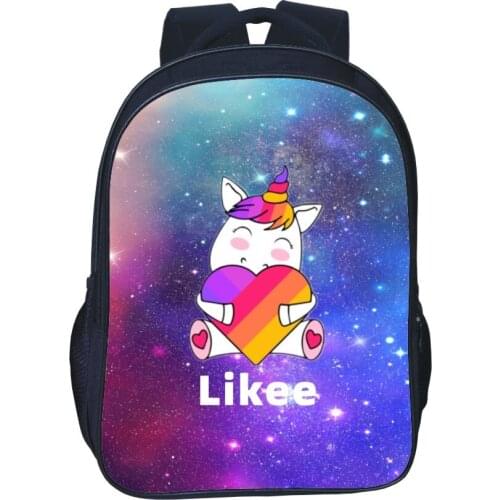 Hot Likee Teenagers fashion Schoolbags men women backpack Likee App Printing Schoolbag For Boy Girl cute backpack mochila