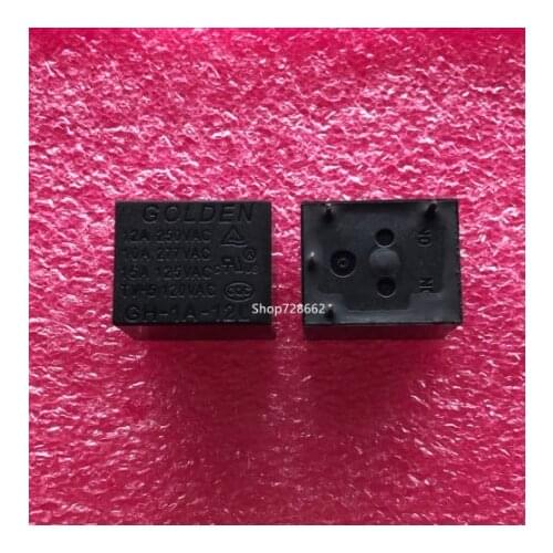 5pieces/lot) GH-1A-5L GH-1A-12L GH-1A-24L 4PINS 15A 5VDC 12VDC 24VDC Power Relay