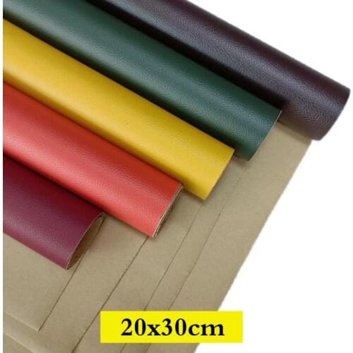 20x30cm Self Adhesion Litchi Faux Synthetic Leather Patches Big Multicolor PU Sofa Hole Repair Car Sticker Decoration Waterproof