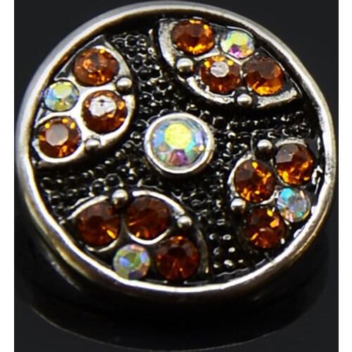 High Quality Rhinestone Style Snap Button Charm Bracelet Beads