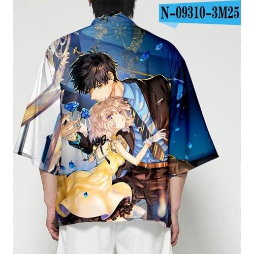 Invented Inference 3D Printing Japanese Kimono Haori Yukata Cosplay Women/Mens Fashion Summer Casual Cool Short Sleeve Cardigan