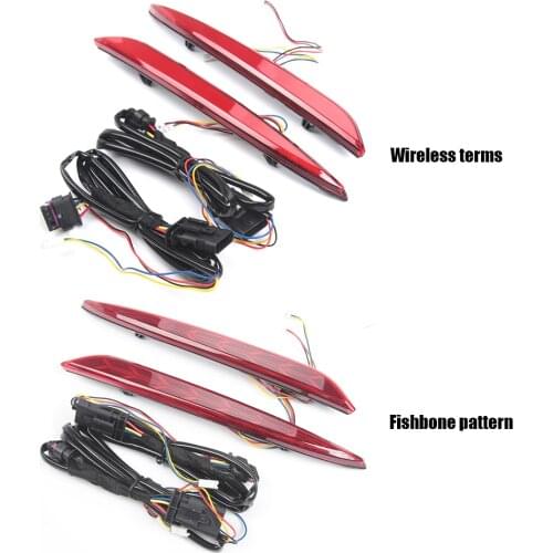 For Tesla Model Y 2016-2021 Rear Bumper LED Sequential Turn Signal Indicator Tail Brake Lights 1 Pair