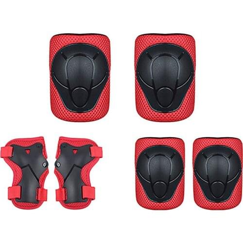 Kids Outdoor Protective Gear Elbow &Knee Pads Wrist Sports Safety Accessories Roller Skating Gear Sport Protection Pads 6pcs/set