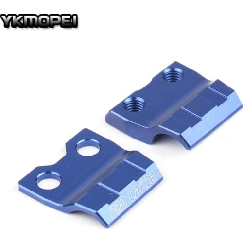 Free shippingBillet Brake Line Hose Clamps YZ YZ125 YZ250 YZ250F YZ450F Motocross Supermoto Enduro Dirt Bike Off Road Motorcycle