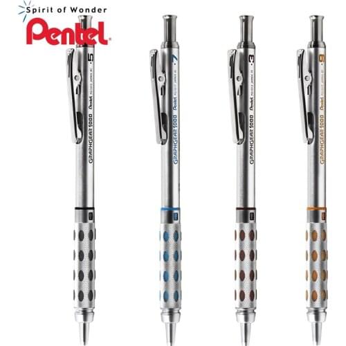 1 Japanese Pentel mechanical pencil 0.5/0.7/0.9MM Press the pencil to continuously feed the mechanical pencil core