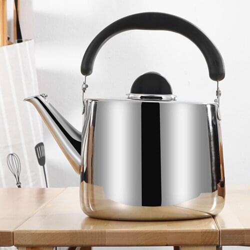 304 Stainless Steel Sound Kettle Gas Teapot Large Capacity Milk Hot Water Bottle Outdoor Camping Whistling Kitchen Tea Kettle