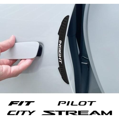 4Pcs Car Door Edge Scratch Protector For Honda Fit Insight Pilot City Amaze VTI Auto Anti Collision Strip Guard Trim Accessories
