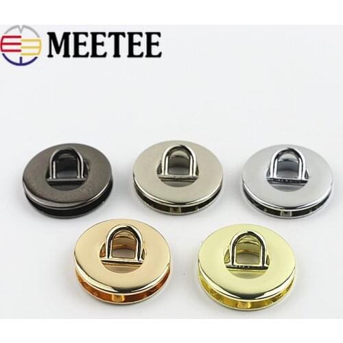 5/10pcs Meetee 13mm Metal O Ring Buckles Eyelet Screw Buckle For Handbag Belt Strap Dog Chain Clasp Connector DIY Leather Crafts