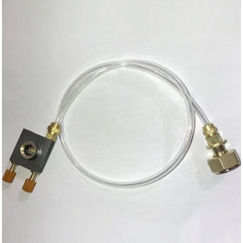 Outdoor Camping Gas Stove Propane Refill Adapter Gas Flat Cylinder Tank Coupler Adaptor Gas Charging with Pressure Relief Valve