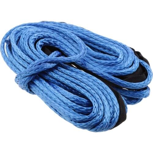 ATV Moto 1.5 "x 50 '4000 Lbs Blue Synthetic Rope Winch Cable