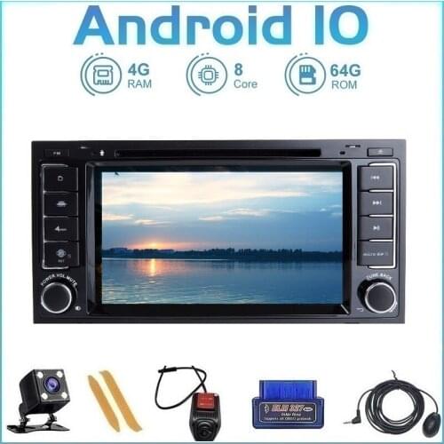 ZLTOOPAI Android 10 For VW Volkswagen Touareg Car Multimedia Player IPS Can-bus GPS Navigation DVD Player Media + OBD2 Mic