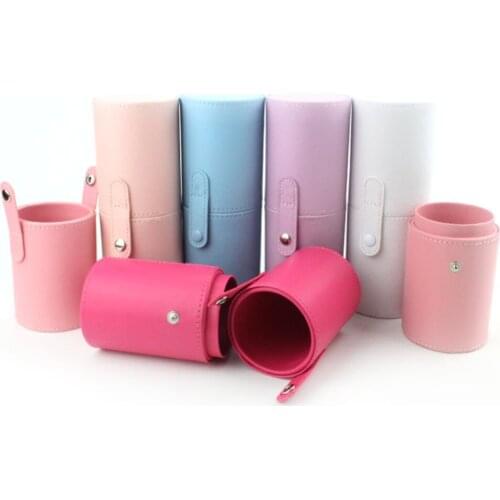 PU Leather Makeup Storage Holder Waterproof Makeup Bags Cosmetic Cup Case Box for Makeup Brush Makeup Tool makeup accessories