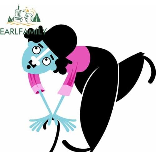EARLFAMILY 13cm X 12.4cm for Charlie Chaplin Car Truck Decal Personality Creative Stickers Occlusion Scratch Waterproof Decal