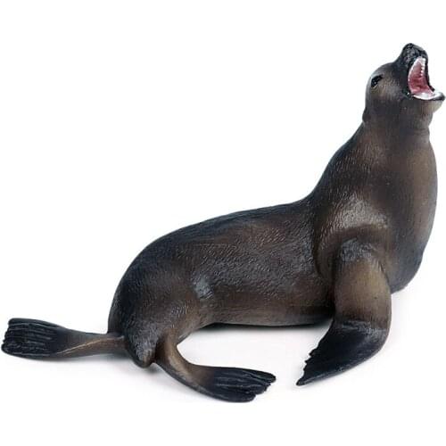 2 Kinds Seals Animal Figure Collectible Toys Sea Animal Cognition Action Figures Kids Plastic Cement Toys