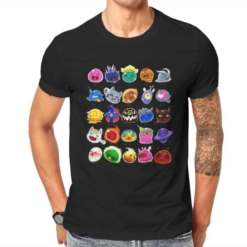 Slime Rancher Beatrix LeBeau Vacpack Tarr Virtual Game Crewneck TShirts Dentification Chart Print Homme T Shirt Hipster Tops 6XL