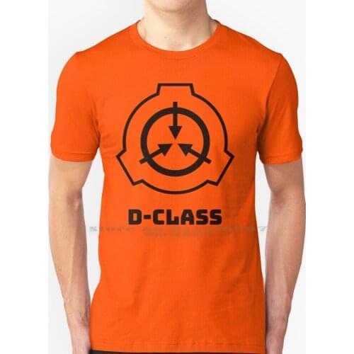 Scp D - Class T Shirt 100% Pure Cotton Scp Scp Foundation Secure Contain Protect Logo D Class Class Personnel Staff Symbol Horro