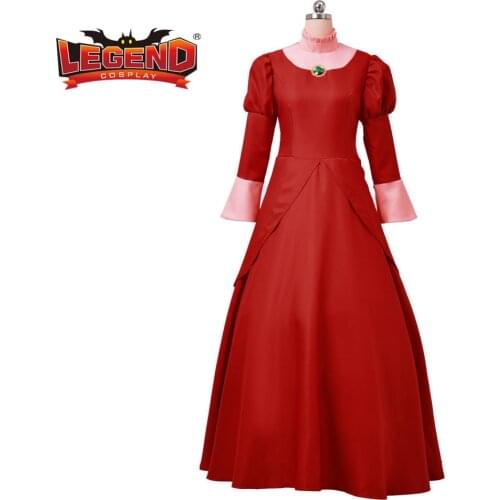 Stepmother cosplay red Dress Adult Lady Tremaine dress wicked stepmother cosplay costume custom made