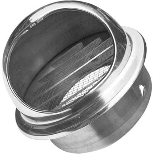 100/150mm Stainless Steel Wall Ceiling Air Vent Ducting Ventilation Exhaust Grille Cover Outlet Heating Cooling & Vents Cap