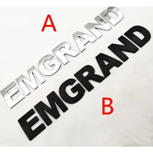 Car stickers, English letters,the metal looked for Geely emgrand