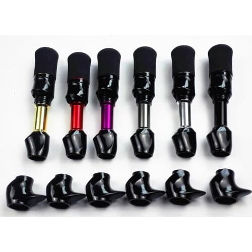 SKTSS-LS +Metal tube +Trim Ring + EVA Grips Reel Seat SET Bright Black Color DIY Reel Seat Repair fishing Rod Components