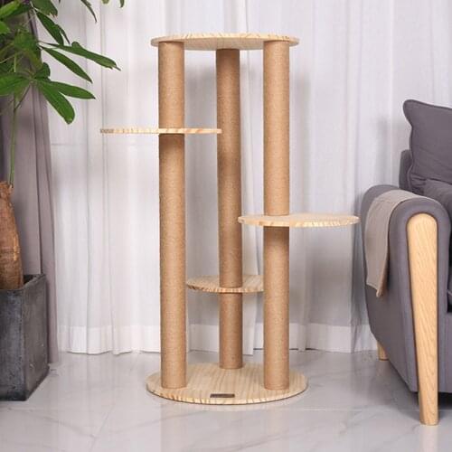 New Solid Wood Cat Toy Jumping Platform Climbing Frame Cat Shelf Cat Furniture Sturdy And Durable