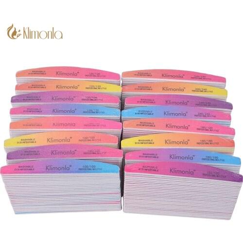 Professional Manicure Tools Gradient Colorful Sandpaper Acrylic Nail File Buffing Sanding Double Sided lime a ongle Wholesale