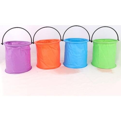 Folding Bucket Retractable Children Fishing Bucket Portable Insect Trap Tools Multifunctional Swimming Pool Cleaning Accessories