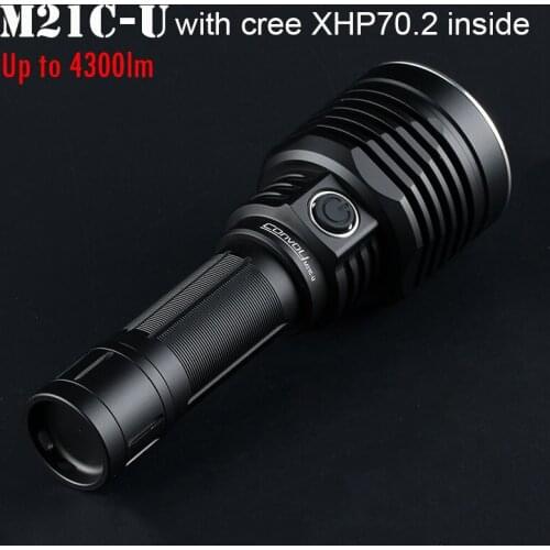 Super Powerful Led Flashlight Convoy M21C-U with XHP70.2 Linterna 4300lm Torch 21700 Outside Flash Light Camping Hunting Latarka