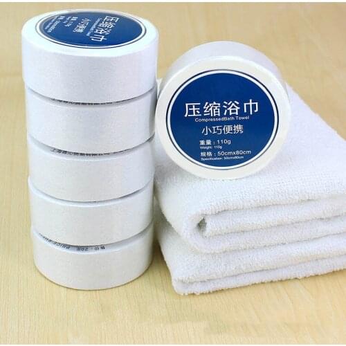 Compressed Towel Face Bath Washcloths Portable Soft For Travel Camping Outdoor SCIE999